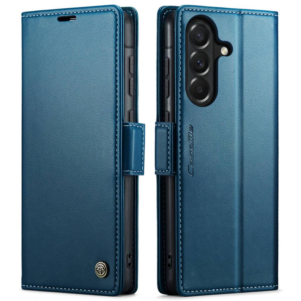 Für Samsung Galaxy A37 A57 Brieftaschen-Hülle mit Kartenhalter RFID-Blockierung PU-Leder Klapphülle Magnetverschluss Ständer Stoßfest