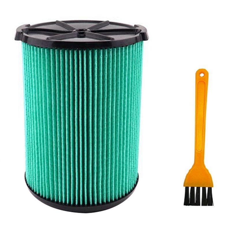 

AEE4-HEPA Replacement Filter For Ridgid VF6000 Vacuum Cleaner Parts Vacuum High-Efficiency Air Filter With 1Pc Brush зелёный