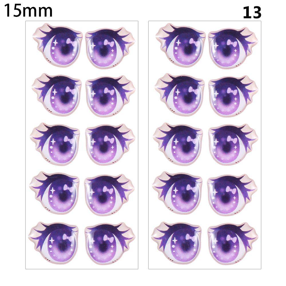 Toys DIY Doll Accessories Face Organ Paster Clay Decals Love Cute Sticker Cartoon Eyes Stickers