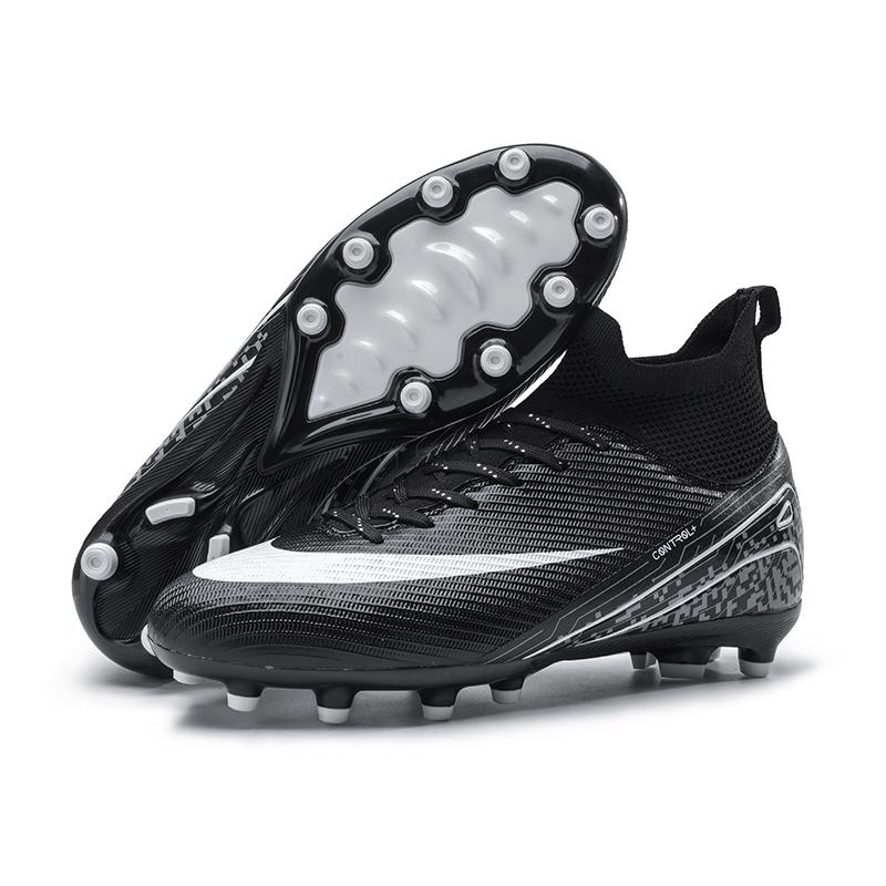 

Men FG New Football Boots Society Cleats Tenis High Quality Training Sports Male Soccer Shoes Long Spikes Ankle Football Shoes 35
