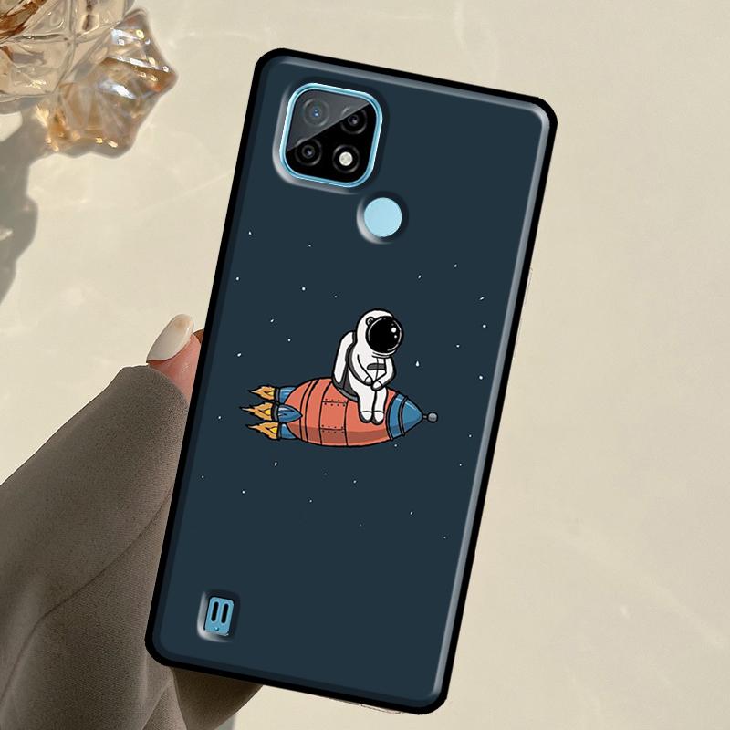 Star Astronaut Cute For Realme GT 7 Pro GT 6T 6 5 C67 C61 C55 C53 C51 C21Y C25S C75 10 11 12 13 14 Pro Plus Case