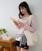 Sayu Soft Layered Henley Neck T-Shirt Dusty Pink