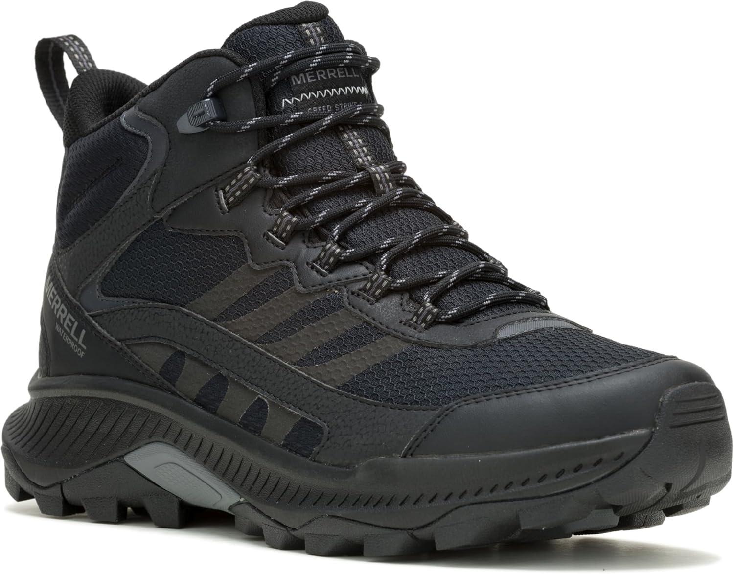 MERRELL Треккинговые ботинки SPEED STRIKE 2 MID WATERPROOF Мужские Черные 27,0 см 2E чёрный