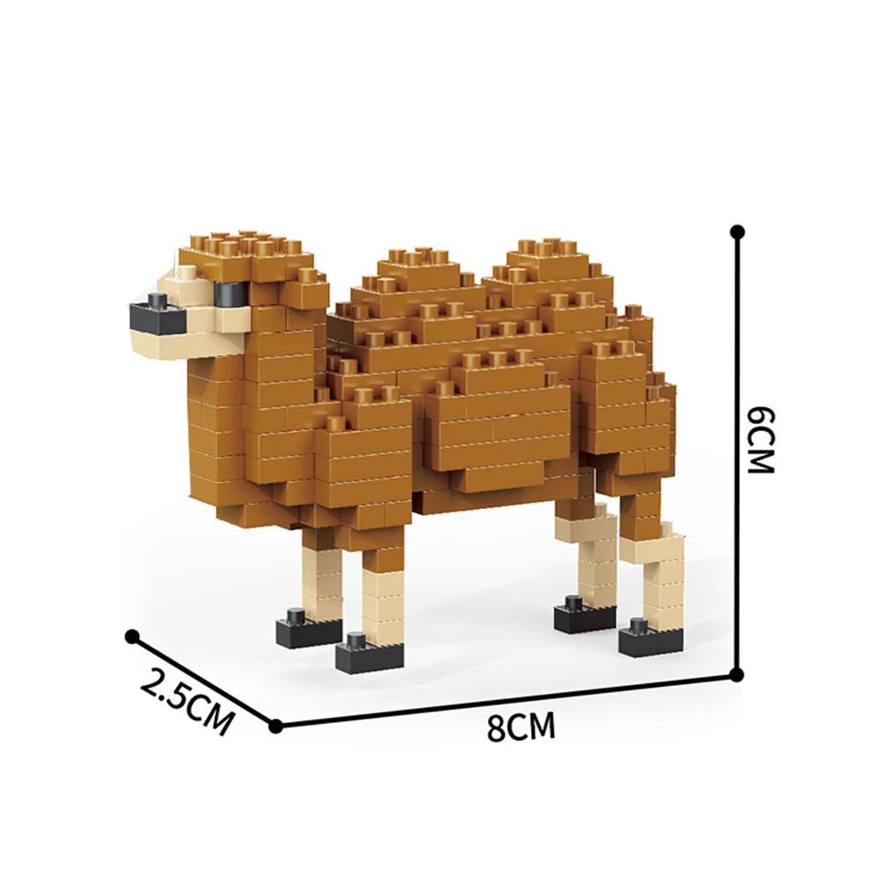 Crazy Animal Mini Toy Building Blocks - Sheep, Zebra, Cow, Camel, Alpaca DIY Stress Relief, Adorable Desktop Animal Decorations