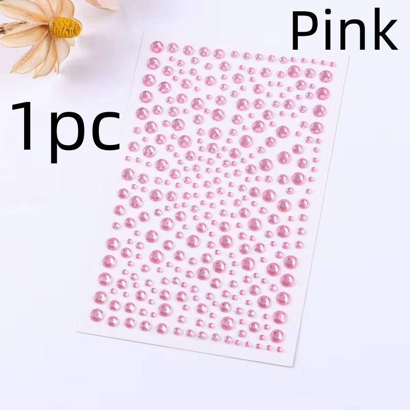 Makeup Diamond Stickers Colorful Sparkling 3D Jewelry Pearls Sticker Eye Face Gem Decor DIY Makeup Decoration for Music Festival