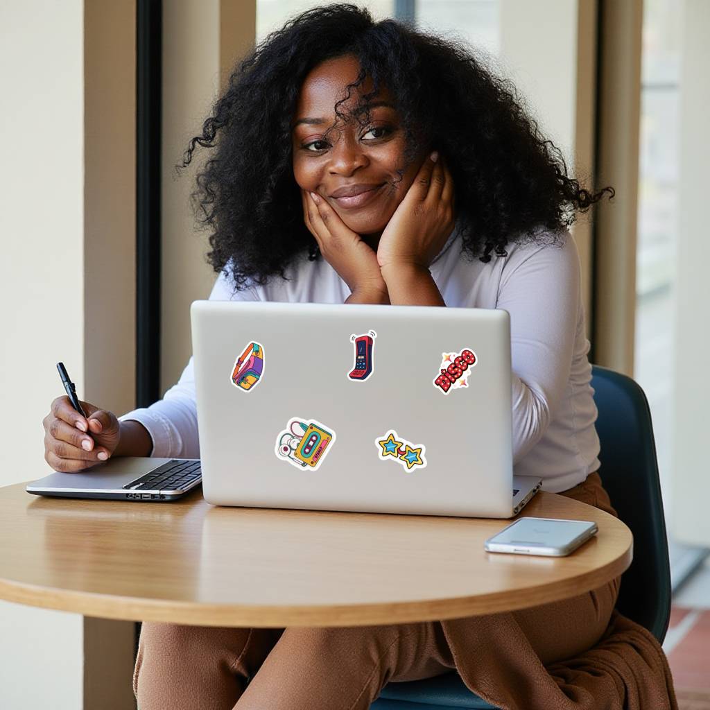 35pcs-50pcs Playful 80s Fashion Stickers Retro Retro Disco Teacher Reward Stickers DIY Stickers For Laptop Motorcycle Luggage