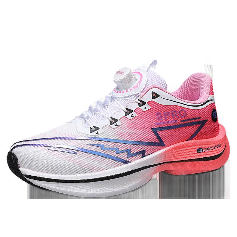 2026 New 8pro Full Palm Carbon Board Racing Shock Absorption Running Shoes Men and Women Couples Rotating Buckle Youth Shoes Sports