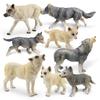 Animals Wolf Wild Pvc Animal Model Toy Wildlife Collectible Desk Gift Ornament