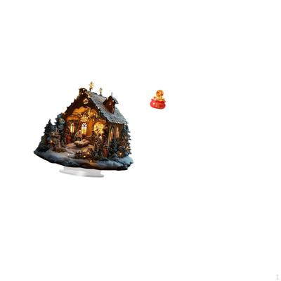 Nativity Scene Sculpture Acrylic Table Centerpiece Desktop Ornament Standing Figurine Resin Treasure