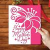 Muttertag Metall-Stanzformen Präge-Schablone Schablone Scrapbooking für Karte