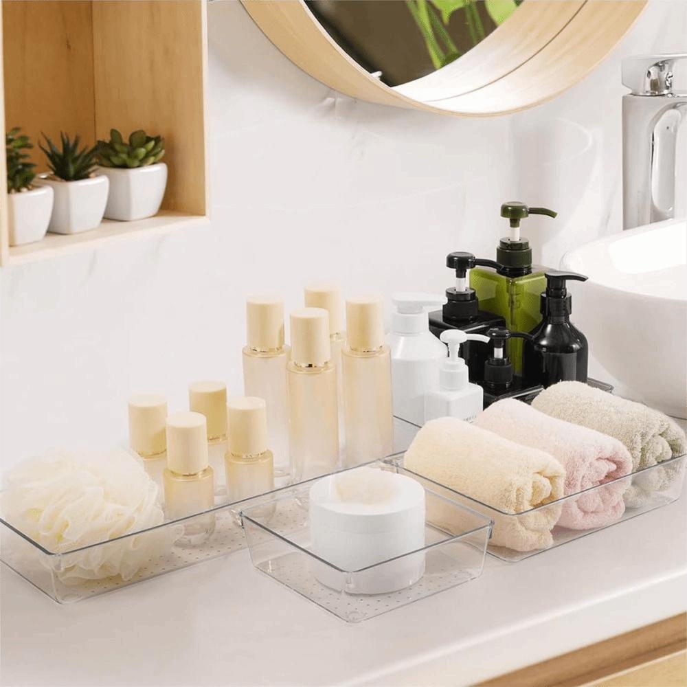 Compartment Clear Makeup Boxs Transparent Desktop Drawer Box Cabinet Storage Drawer  Countertop