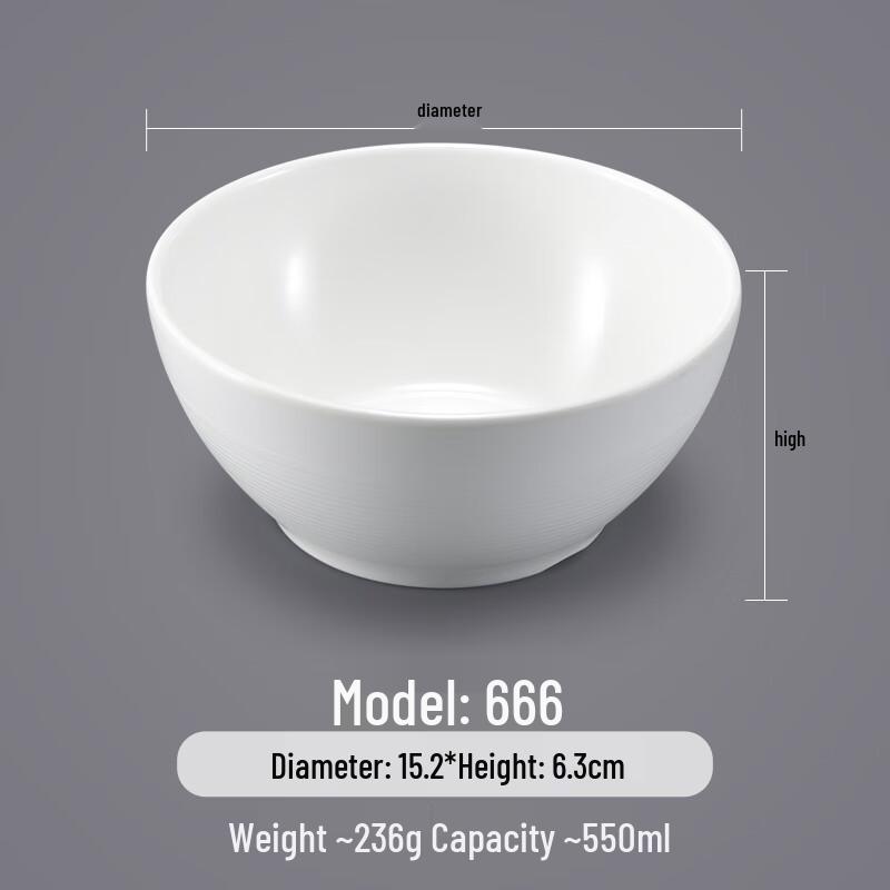 

Commercial Melamine Noodle Soup Bowl