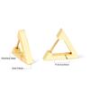 Plain Ring Ear Buckle Heart Geometric Metal Star Earrings Oval Earrings Stainless Steel Earrings