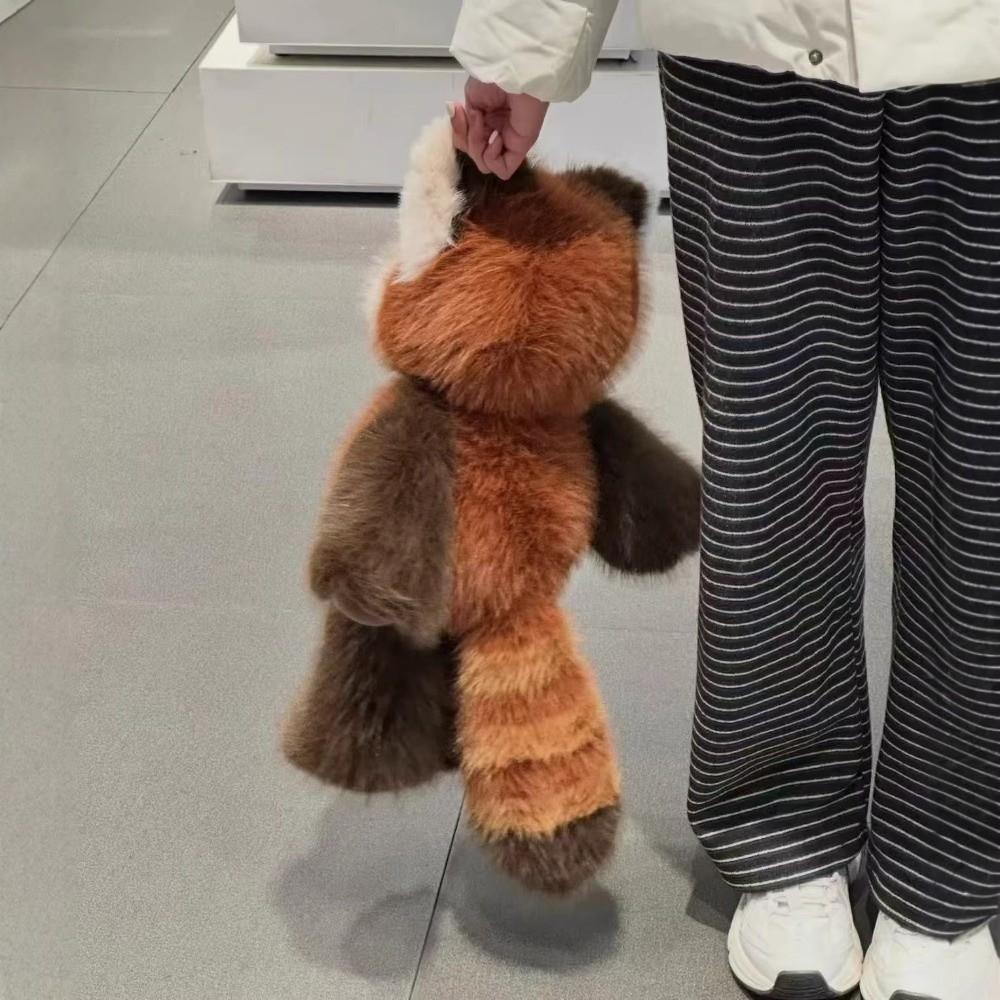 New Design Raccoon Animal Pillow Panda Fluffy Raccoon Soft Run Girls Gift