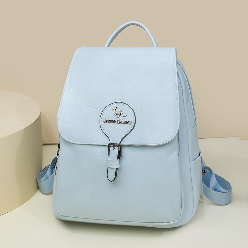 PU Backpack Large Capacity Student Schoolbag Outdoor Travel Backpack
