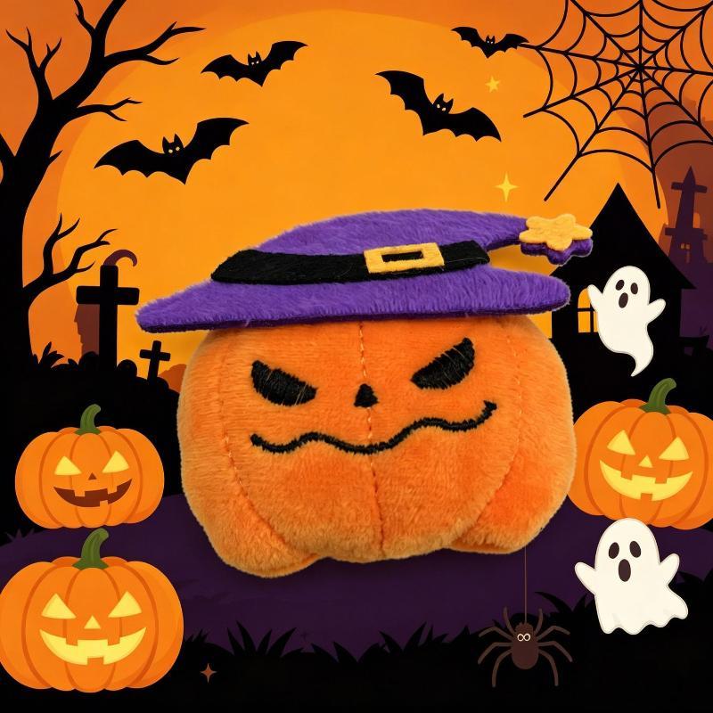 Porte-clés Peluche Halloween Pour Femmes Citrouille Fantôme Chauve-souris Chapeau de Sorcière Trick Or Treat Charme de Sac Dessin Animé Cadeaux de Fête Accessoires Porte-clés