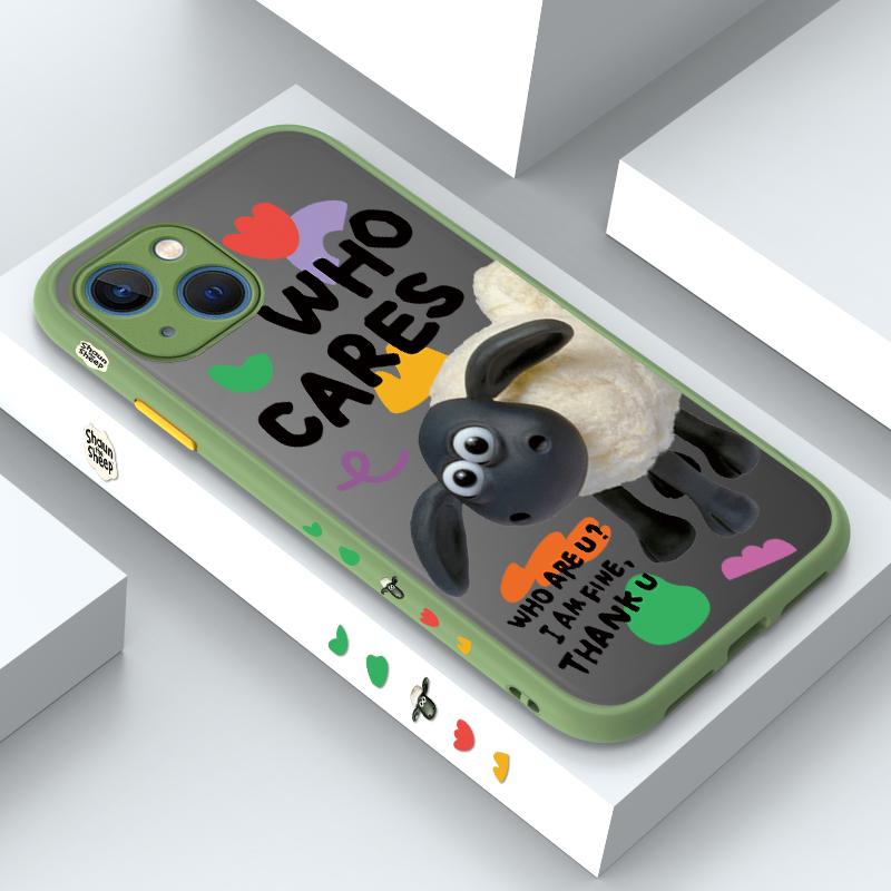 

Чехол для телефона с милой мультяшной овцой для iPhone 14 13 12 11 Pro Max Samsung Galaxy S20 FE A52 S23 Infinix, тонкий матовый чехол для защиты линз Infinix Zero 5G 2023