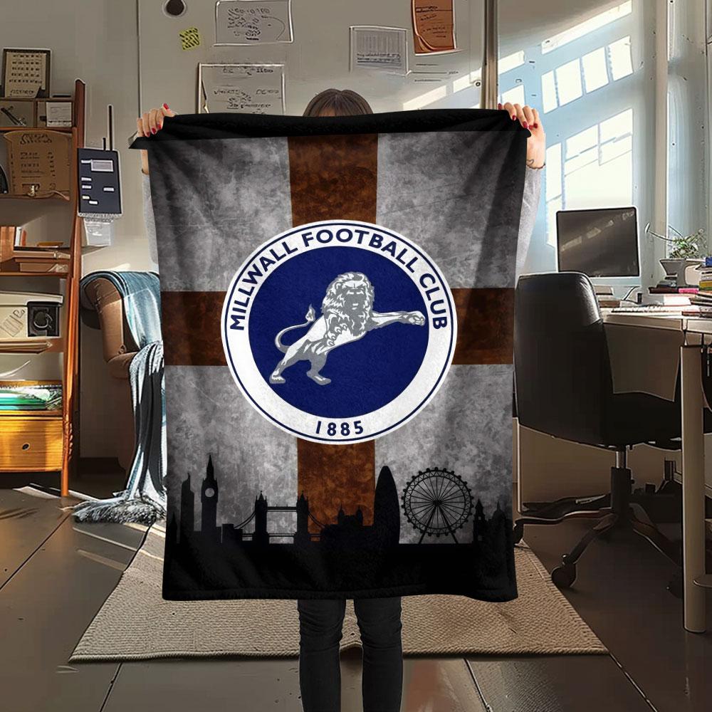 Coperta Football Club Millwall, Alta qualità, Confortevole per Tutte le Stagioni, Arredamento per la Casa, Calore e Comfort