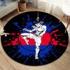 Knight Round Area Rug,Carpet Rug for Living Room Bedroom Sofa Playroom Decor,Non-slip Floor Mat