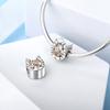 Four-leaf Clover Series Copper Metal Green Clover Plant Horseshoe Number Charm Bead Component Compatible With Do It Yourself Bracelet High Quality