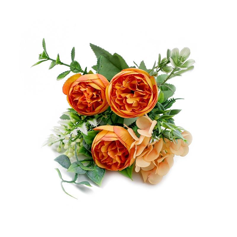 Wedding Simulation Bouquet Home Decoration Flower Simulation Rose Photography Bouquet Small Handle Flower Peony