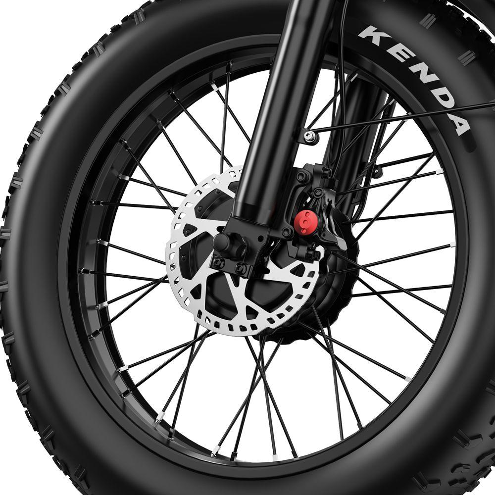 Skladací elektrický bicykel Apefox Rh20 2x 750W Motor 20"x4.0" Pneumatika 7-rýchlostný Terénny Elektrický Bicykel pre Dospelých 48V 22.5Ah Dvojité Hydraulické Kotúčové Brzdy