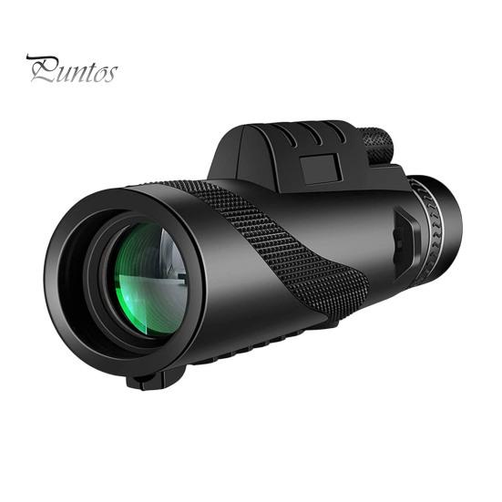 

Монокулярний телескоп 80x100 Потужний монокуляр для дорослих Монокуляр високої чіткості для полювання на дику природу Спостереження за птахами Подорож Кемпінг A чорний