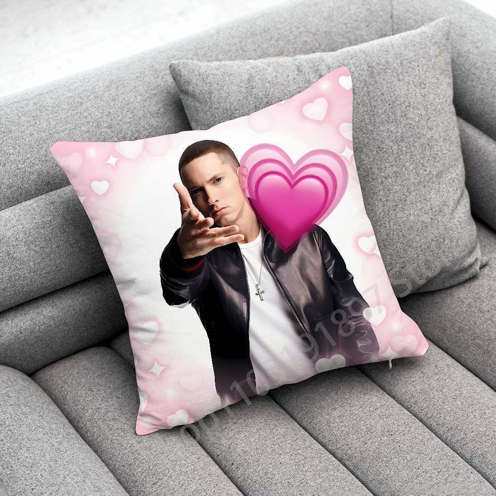 E-Eminem The Marshall Mathers LP STANS Throw Pillow Case For 30cm 40cm 45*45cm 50cm 55cm Square Sofa Pillowcase Shell