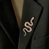 Vintage Snake Brooch Cloak Pin Scarf Shawl Buckle Clasp Pin for Clothes Jewelry