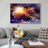 Modern Wall Art Space Stars Nebula Planets Hands Earth Globe Poster Canvas Painting for Living Room Home Decor Salon Maison Art