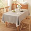 Rectangular Rural Style Textured Tablecloth Oil-proof Table Decoration Table Cover  Dining Table