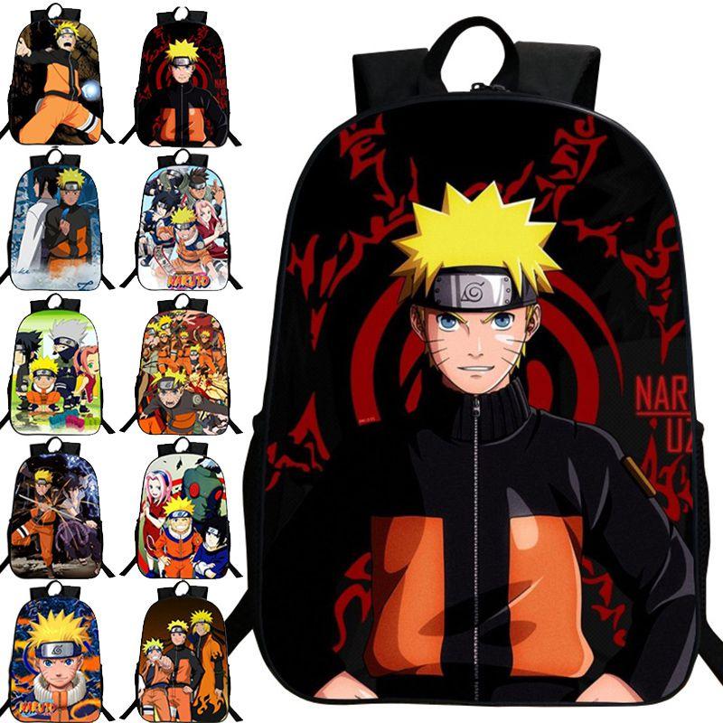 Stylish Anime Naruto Book Bag With Durable Design And Adjustable Shoulder Straps