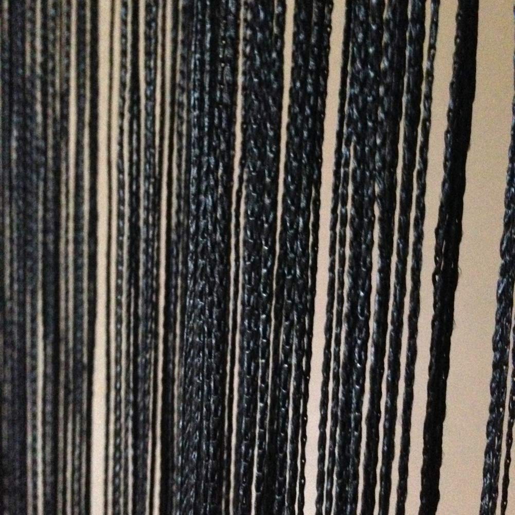 Rink Terre Himononen Black String Curtain Room Divider (150cm, 200cm)