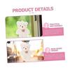 [EXCEART] 2pcs Key Chain Pendant Keychain for Backpack Plush Dog Kids Cute Plush Keychain Key Chain Ring Key Ring Bear