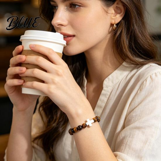 Comfortable Bracelet Women Elastic Rope Natural Stone Beads
