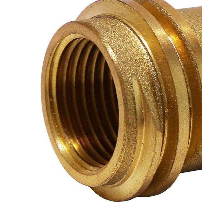 Solid Brass Propane Hose Adapter 1/4" Male Thread Conversion Kit Simple Installation for Gas Grill & Heating Devices