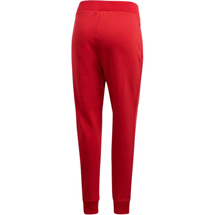 Adidas Originals Cuffed Pants With Logo Pattern Women Pants Red FU1741