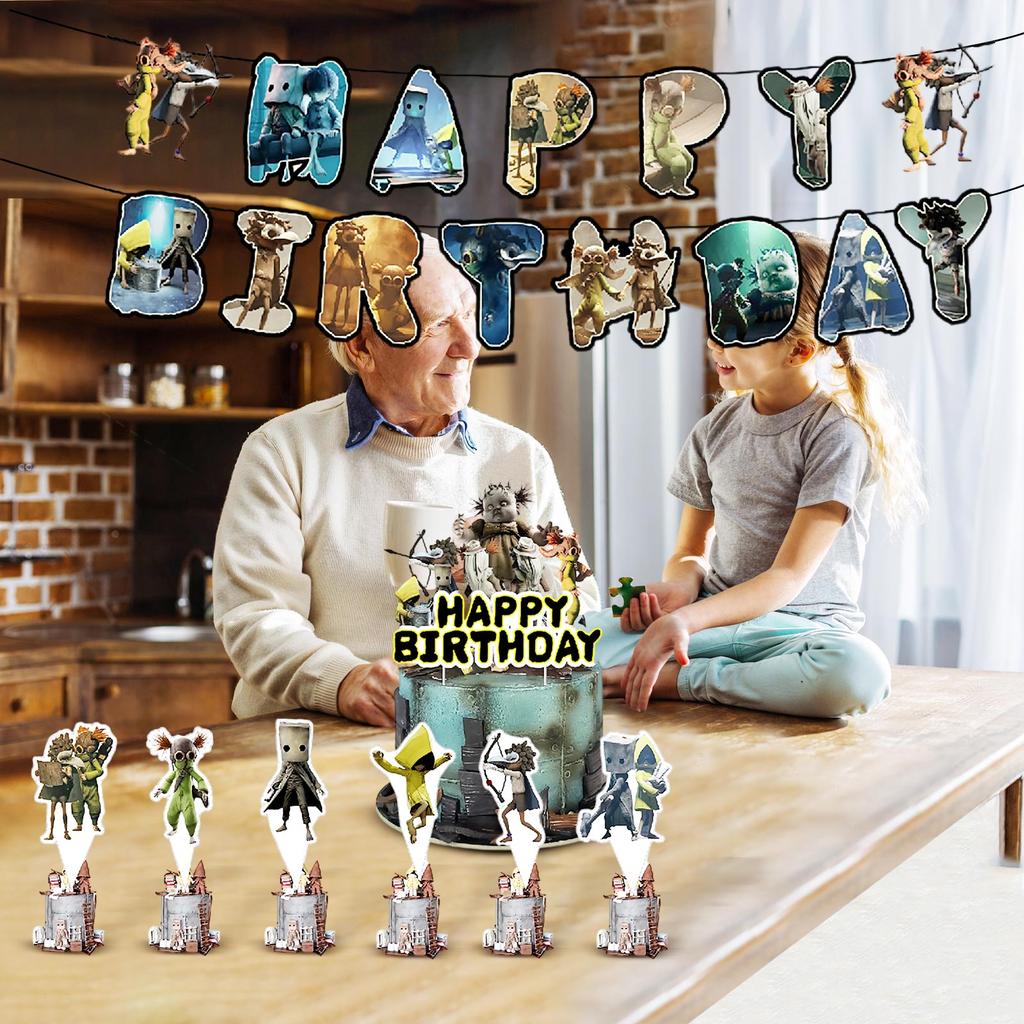 Temat Urodziny Dekoracja Urodzinowa Flaga Balony Tort