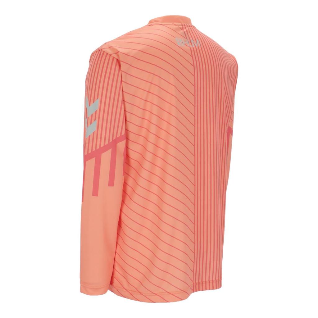 [Hummel] Long Sleeve Shirt, Long Sleeve Graphic Practice Shirt, Coral Orange (273)