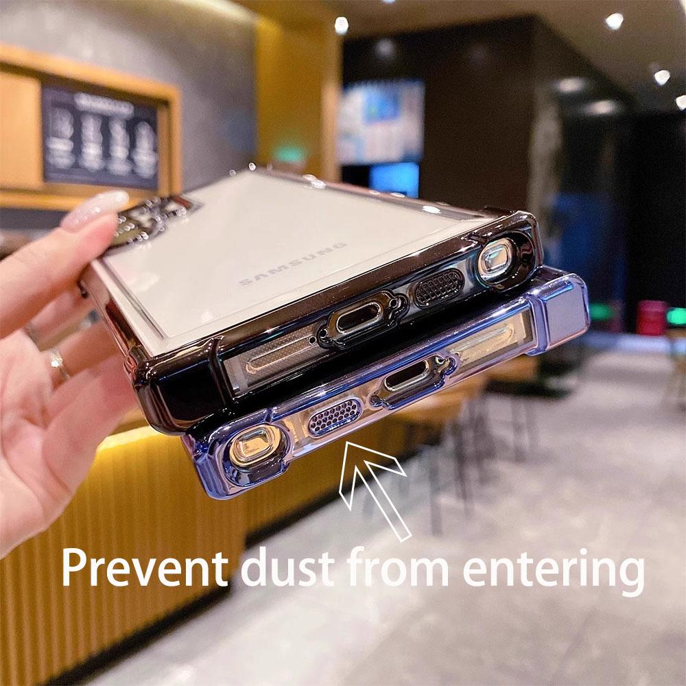 מארז שקוף יוקרתי עמיד בפני זעזועים עבור Samsung Galaxy S24 S23 FE S22 S21 S20 Plus Note10 20 Ultra כיסוי שריון קשיח