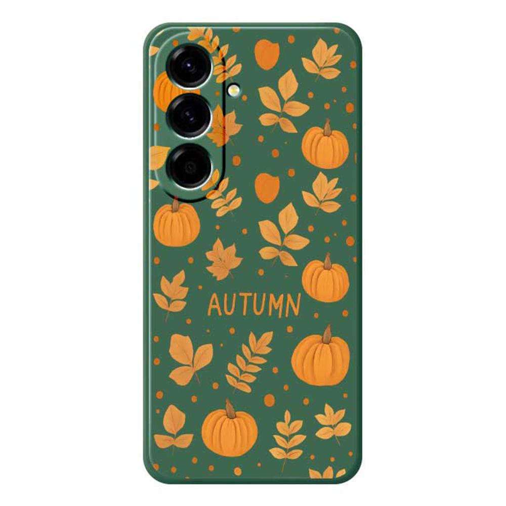 For Samsung Galaxy A56 5G Case Autumn Theme Pattern Printing Straight Edge TPU Phone Back Cover