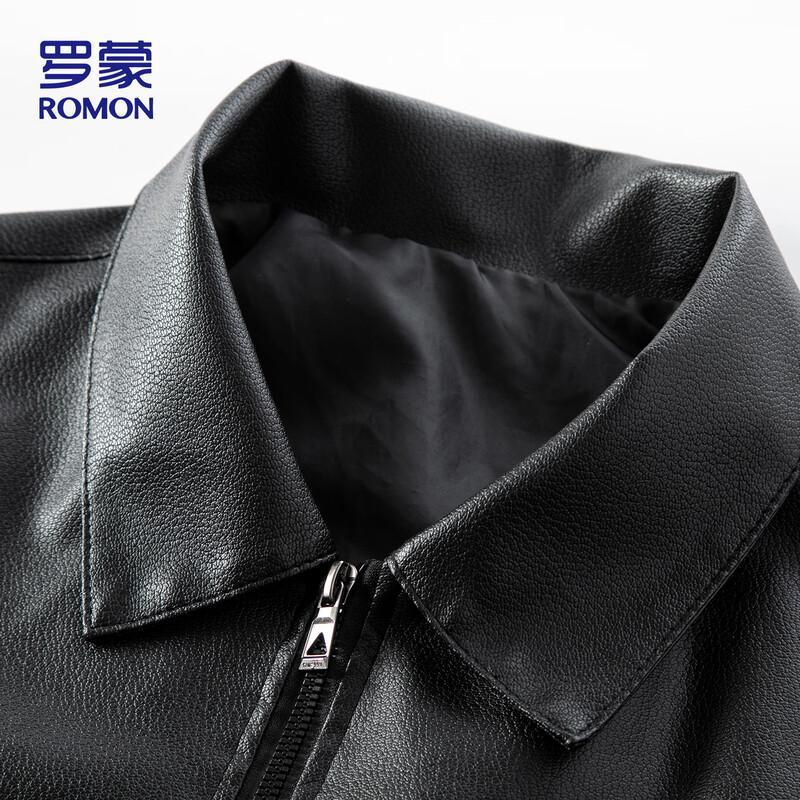 ROMON Men's Business Executive PU Leather Jacket 7051