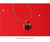 Year of the Tiger Red Agate Necklace - Festive Gift for Women: New Year, Christmas, or Birthday Versatile Accessory