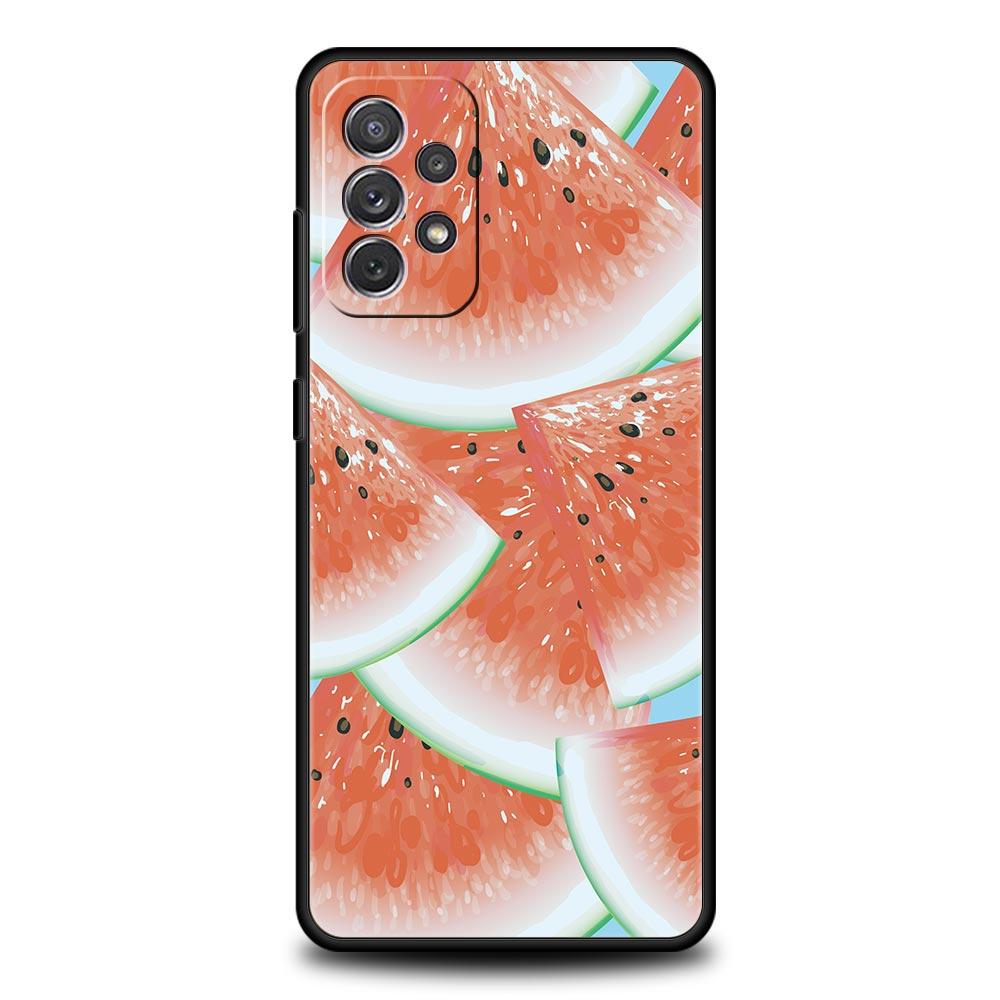 Summer Fruit Watermelon Case for Samsung A57 A37 A51 A71 A21S A17 A15 A25 A41 A23 A33 A53 A73 A07 A03S A05S A13 A35 A55 5G Cover
