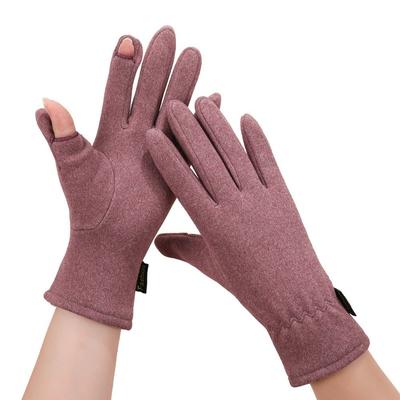 Autumn Winter Women Warm Gloves Touchable Screen Flip Finger Driving Mittens Windproof Coldproof  Gloves