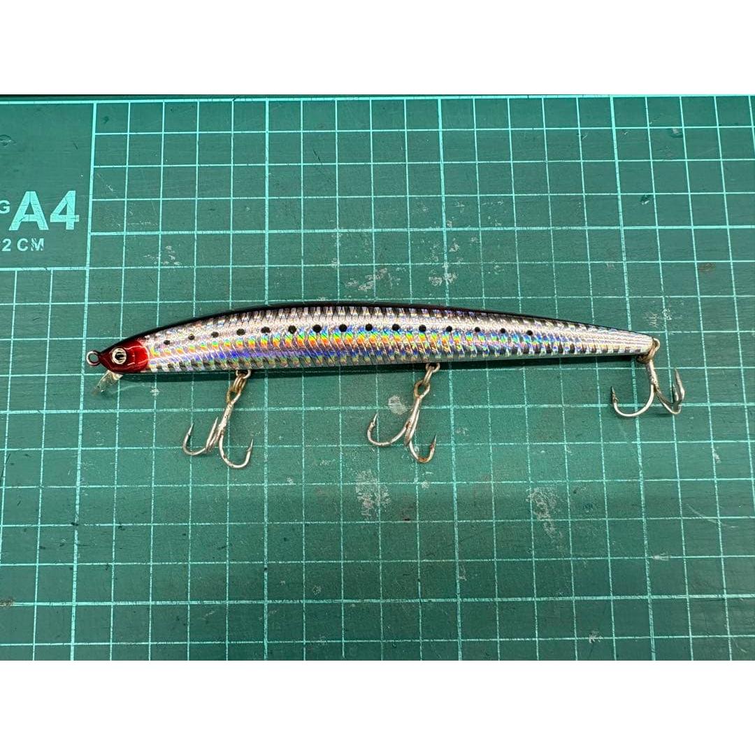 Used [Daiwa] Rare Shoreline Shiner SL14 F-G Red Head Holo