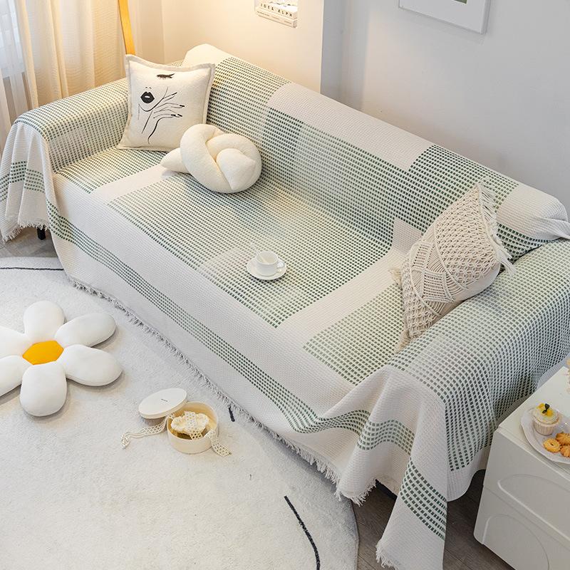 Sofabezug im INS-Stil, vier Jahreszeiten, universeller rutschfester Sitzbezug, nordischer einfacher All-Inclusive-Universal-Sofabezug, Handtuchdecke