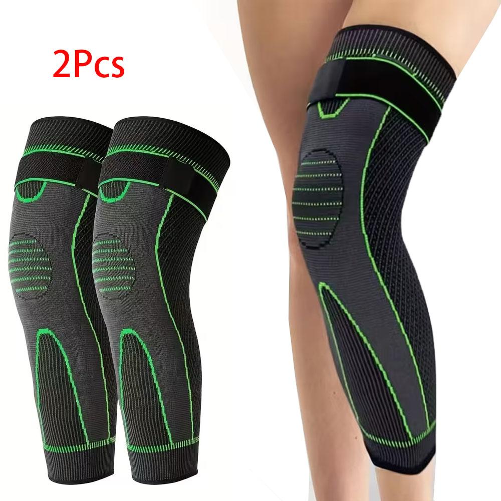 2pcs elastic compression sleeve, for thigh, calf, knee support, warm and extended Men's and Women's leg sleeves, one size fits