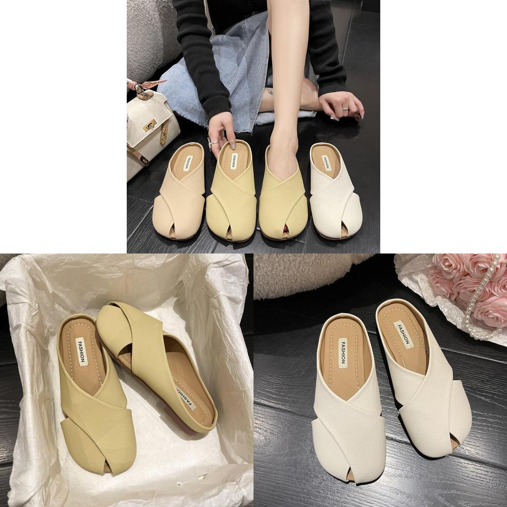 Summer Womens Espadrille Flat Slippers With Breathable Pu Upper For Casual Wear