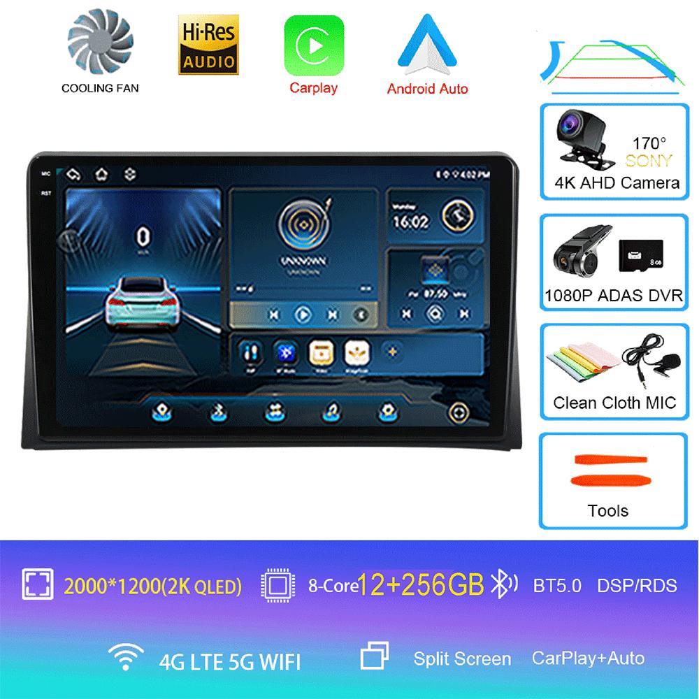 Android 14 Car Radio CarPlay For VW Multivan T5 Transporter 2003 - 2015 4G GPS DSP 2Din Stereo Multimedia Video Player BT